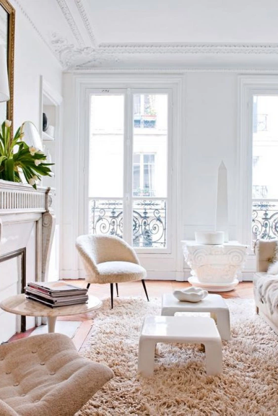 Photographed by Nicolas Mathéus. From a French interior designer’s elegant Parisian apartment