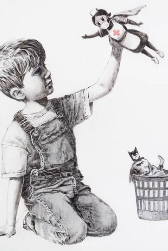 Banksy’den Anlamlı Destek