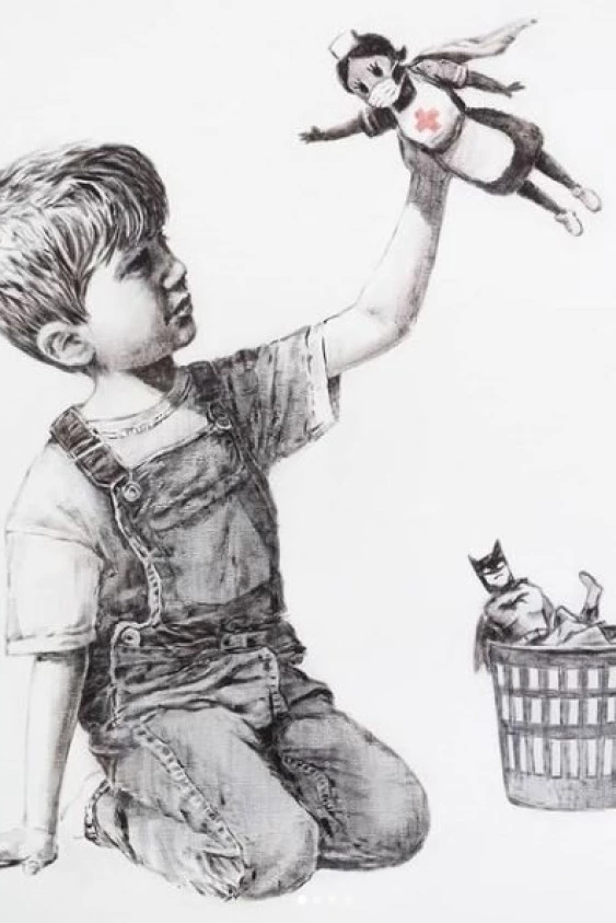Banksy’den Anlamlı Destek