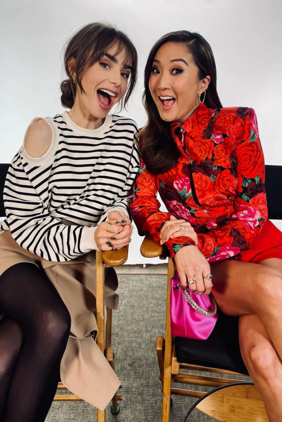 Lily Collins, Emily in Paris, Lancôme