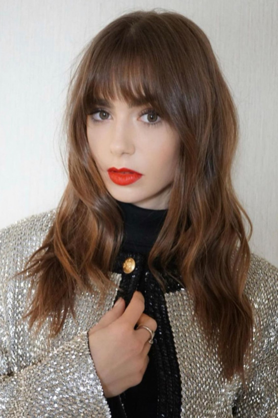 Kahverengi Saçların En Popüler 7 Tonu lily collins