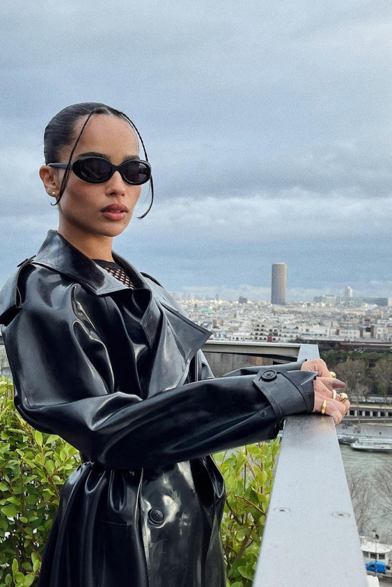 Zoë Kravitz'in Matrix Enerjili Görünümü Zoë Kravitz