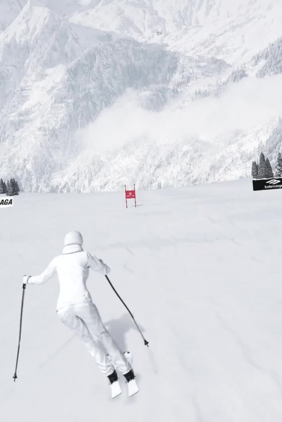 Balenciaga, İlk Skiwear Koleksiyonu için Bir Video Oyunu Geliştirdi