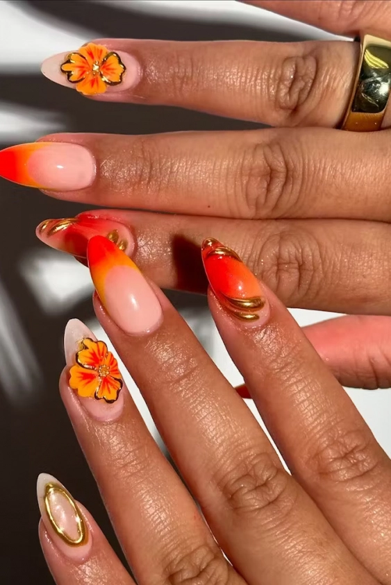 “Sunset Nails” Manikür Trendi