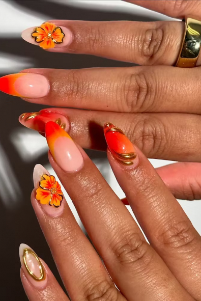 “Sunset Nails” Manikür Trendi