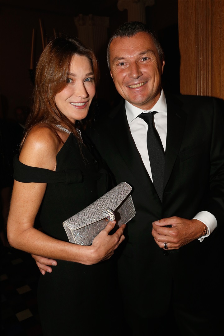Carla Bruni ve  Emmanuelle Alt'ın düzenlediği Bulgari daveti.