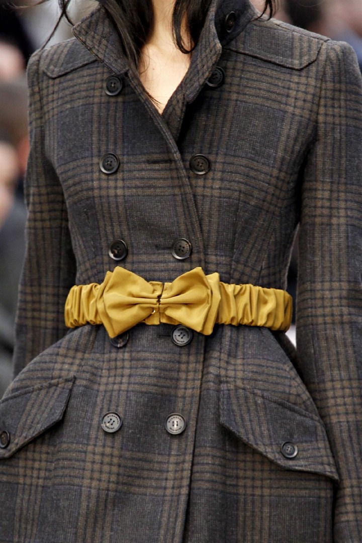 Burberry Prorsum 2012-2013 Sonbahar/Kış Detay