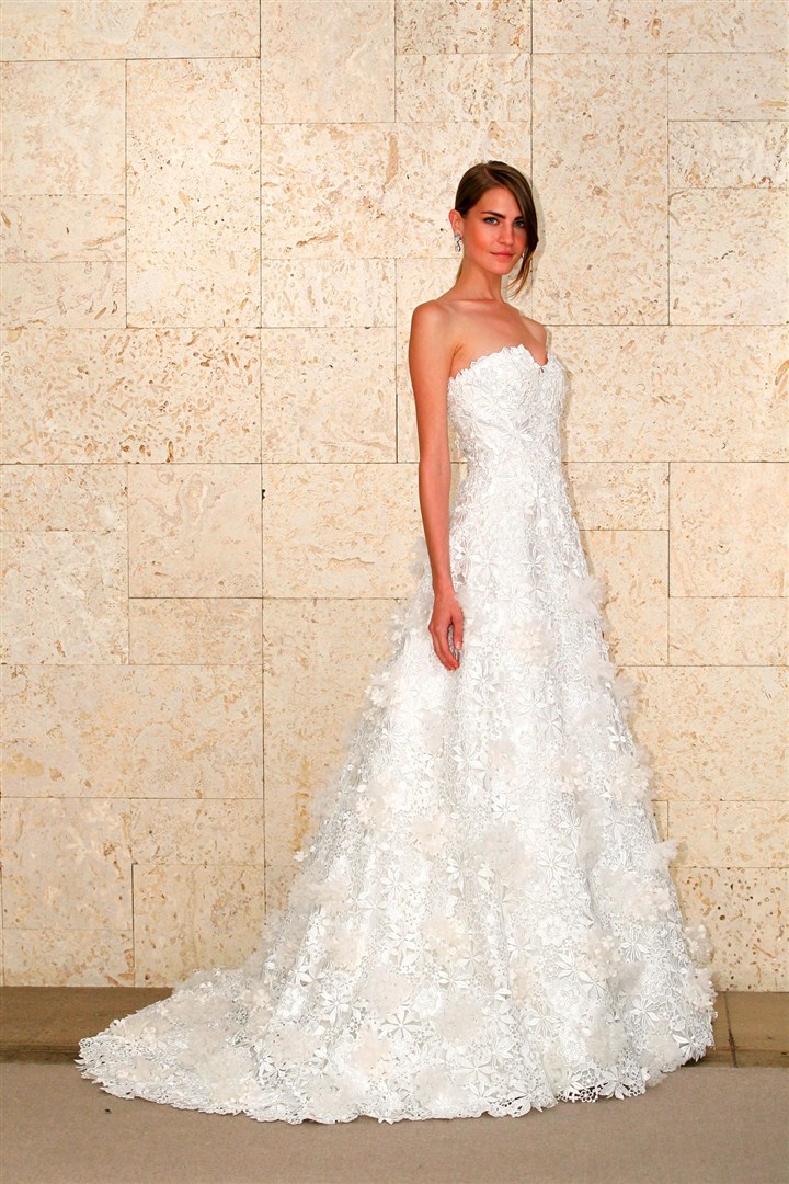 Oscar de la Renta 2012-2013 Sonbahar/Kış Gelinlik