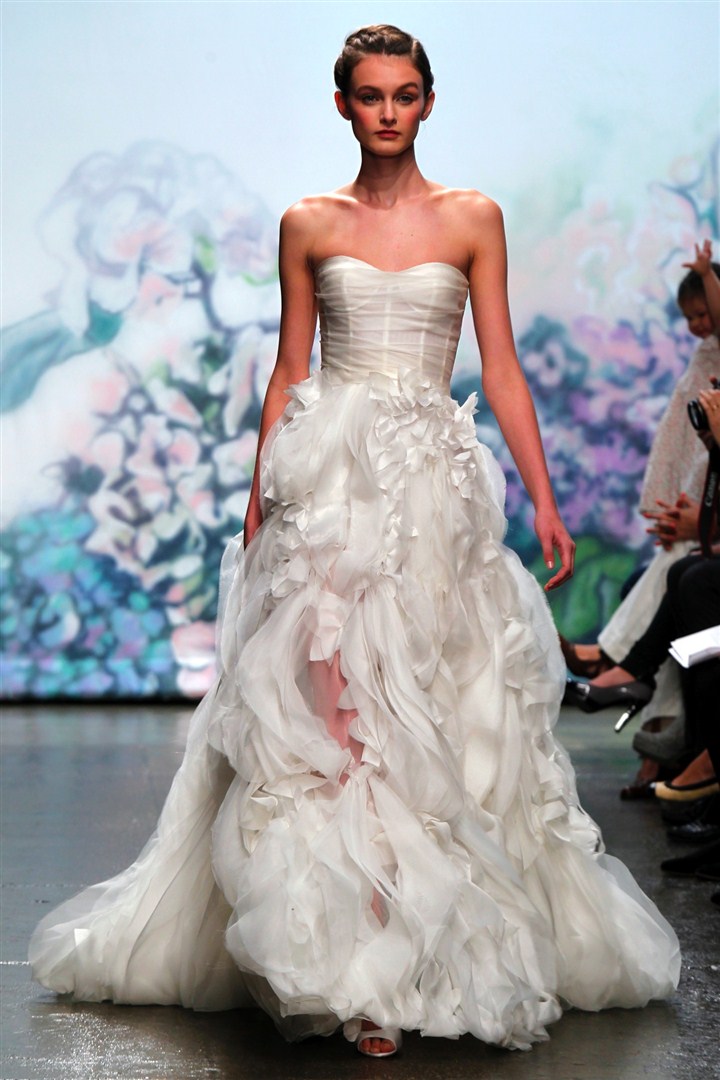 Monique Lhuillier 2012-2013 Sonbahar/Kış Gelinlik