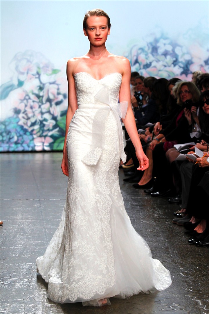 Monique Lhuillier 2012-2013 Sonbahar/Kış Gelinlik