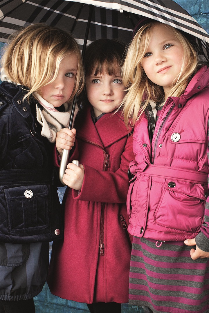 Burberry Kids çocukları bu kış hem çok şık hem de çok fırlama.