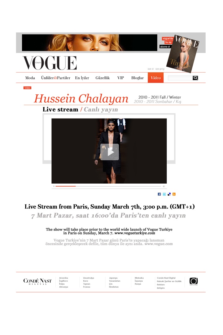 Vogue Türkiye'nin ilk sayısından akılda kalan görüntüler, haberler ve notar.