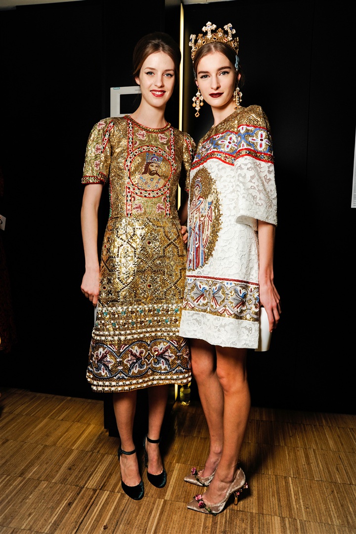 Dolce & Gabbana 2013-2014 Sonbahar/Kış Çekim Arkası