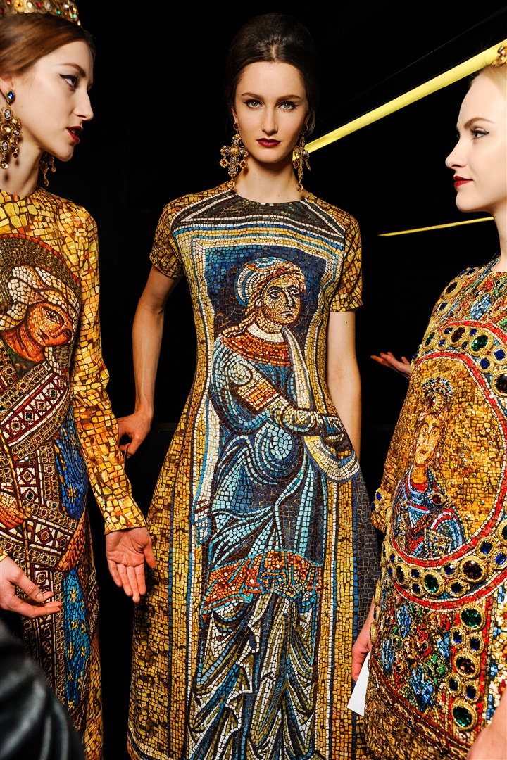 Dolce & Gabbana 2013-2014 Sonbahar/Kış Çekim Arkası