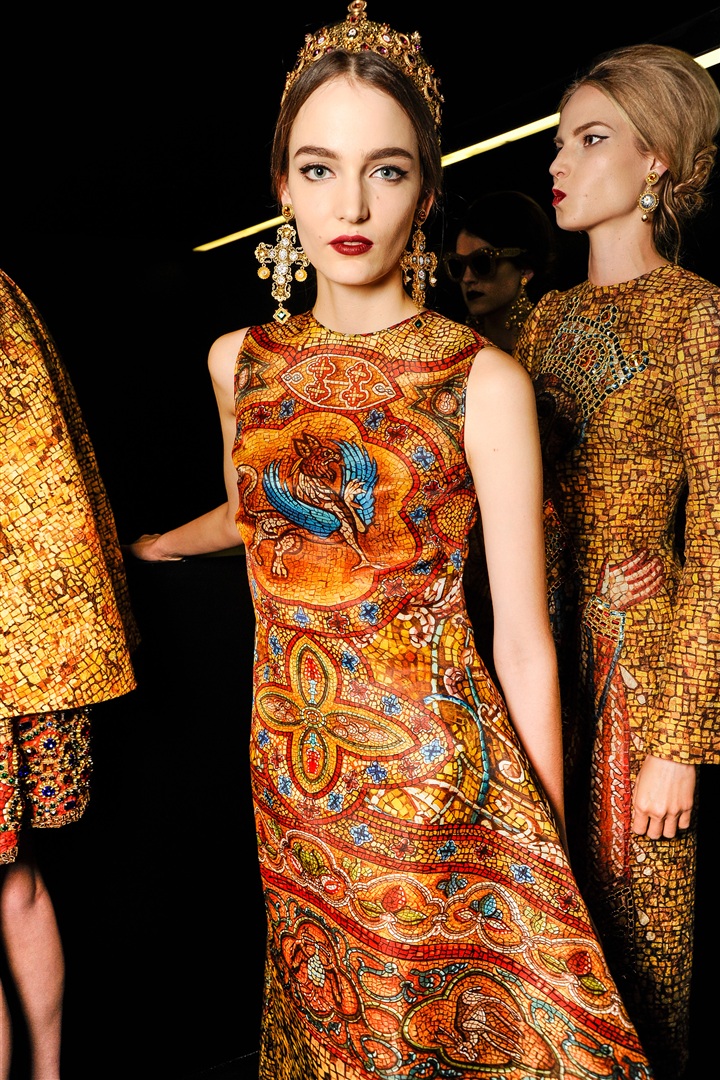 Dolce & Gabbana 2013-2014 Sonbahar/Kış Çekim Arkası