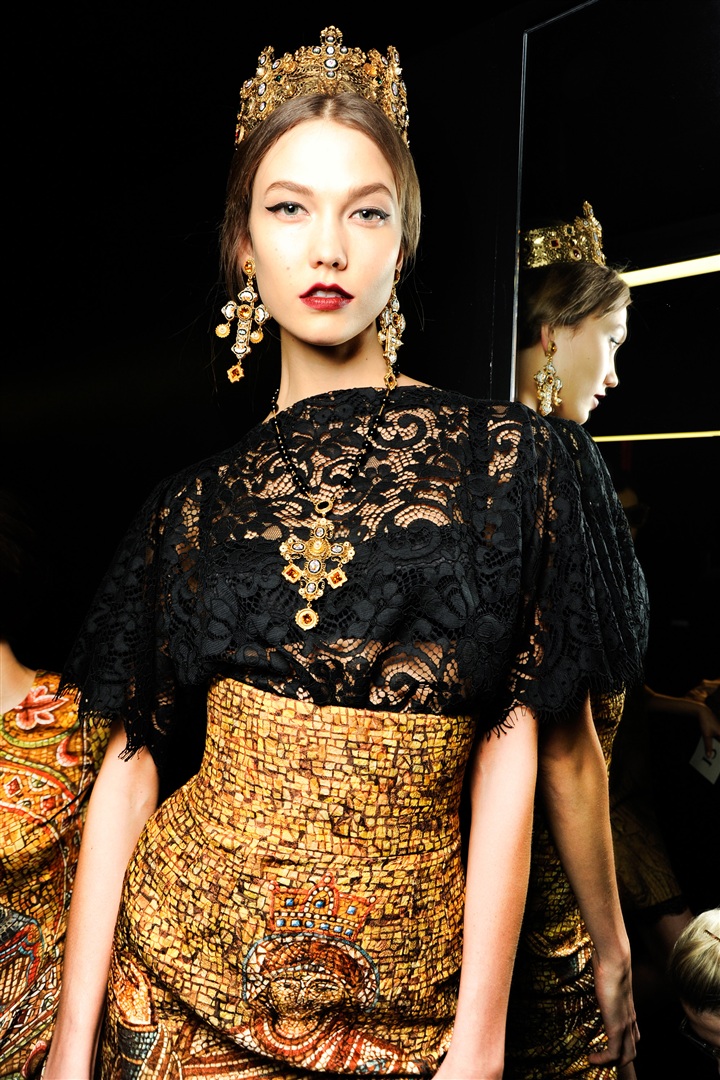 Dolce & Gabbana 2013-2014 Sonbahar/Kış Çekim Arkası