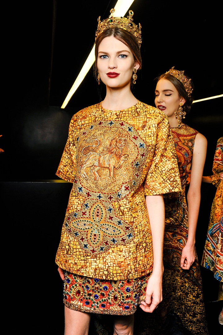 Dolce & Gabbana 2013-2014 Sonbahar/Kış Çekim Arkası