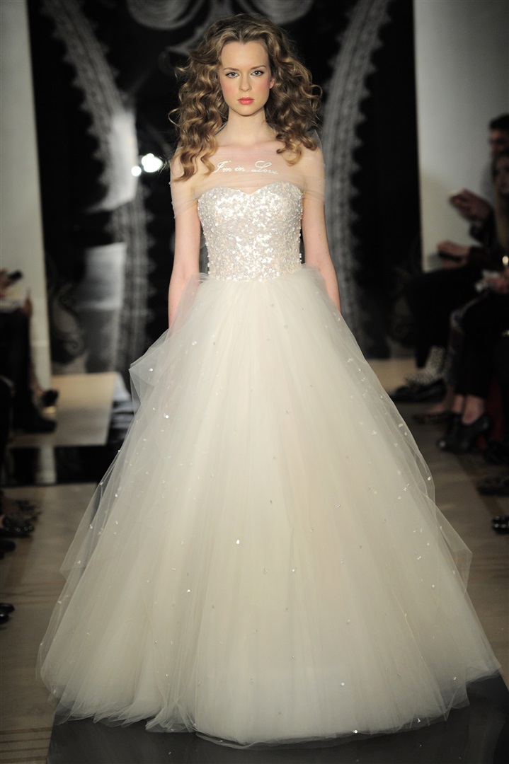 Reem Acra 2014 İlkbahar/Yaz Gelinlik