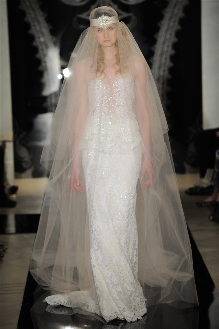 Reem Acra 2014 İlkbahar/Yaz Gelinlik