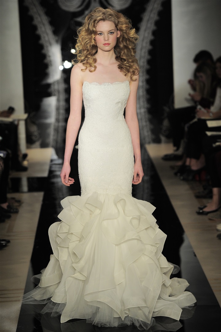 Reem Acra 2014 İlkbahar/Yaz Gelinlik