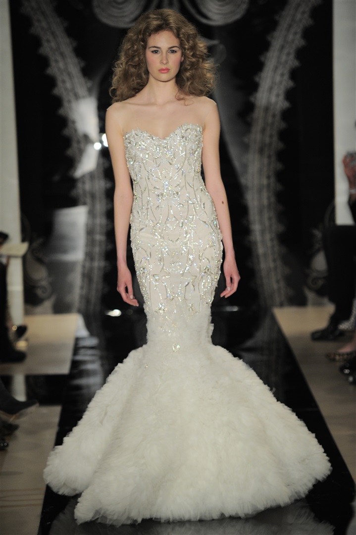 Reem Acra 2014 İlkbahar/Yaz Gelinlik