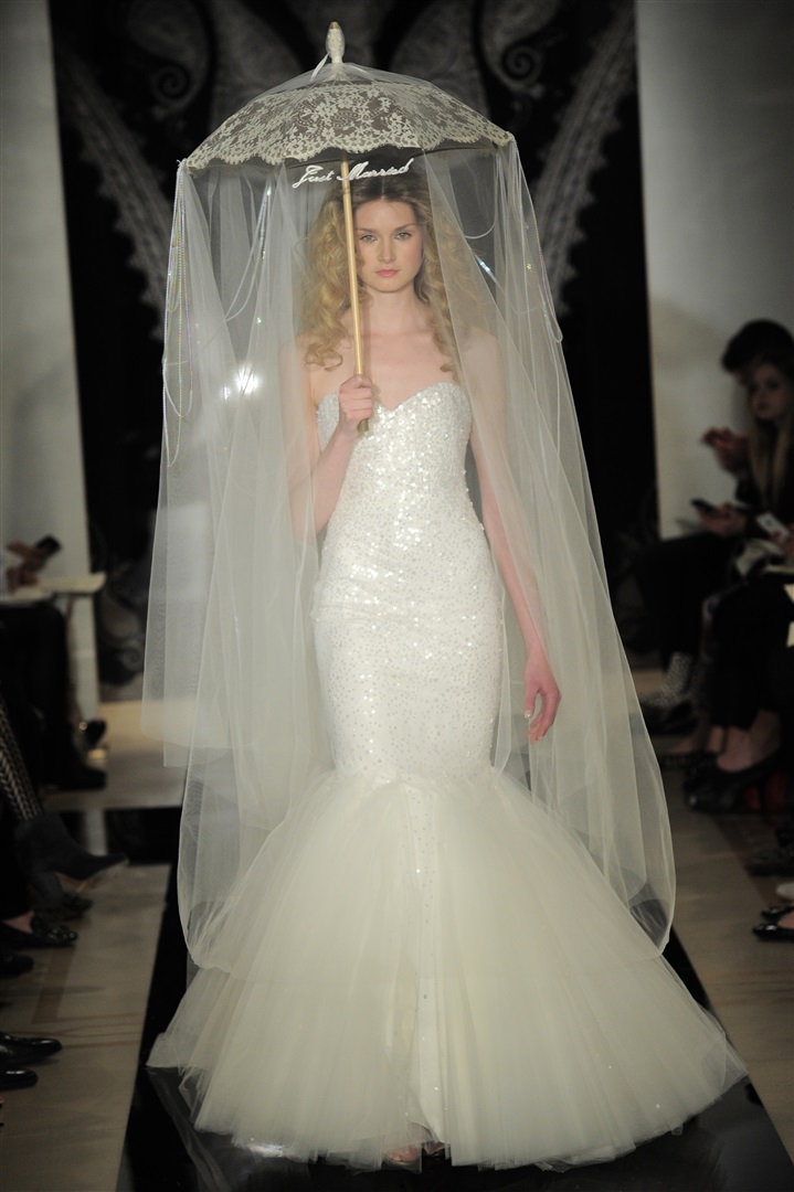 Reem Acra 2014 İlkbahar/Yaz Gelinlik