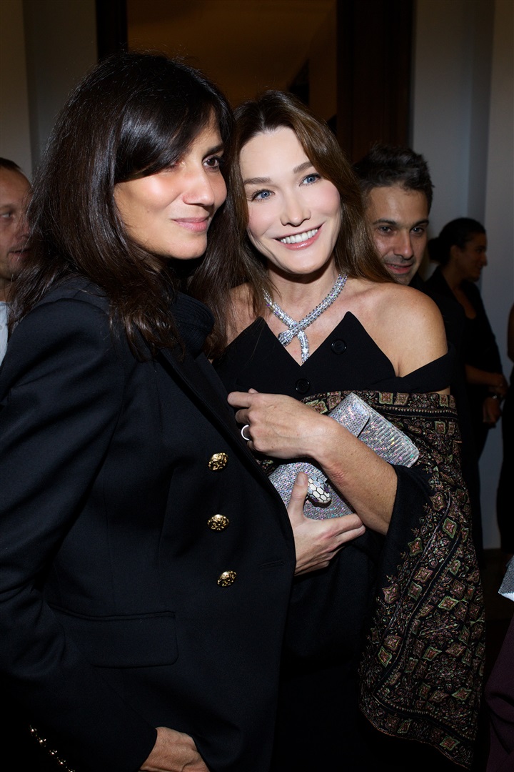 Carla Bruni ve  Emmanuelle Alt'ın düzenlediği Bulgari daveti.