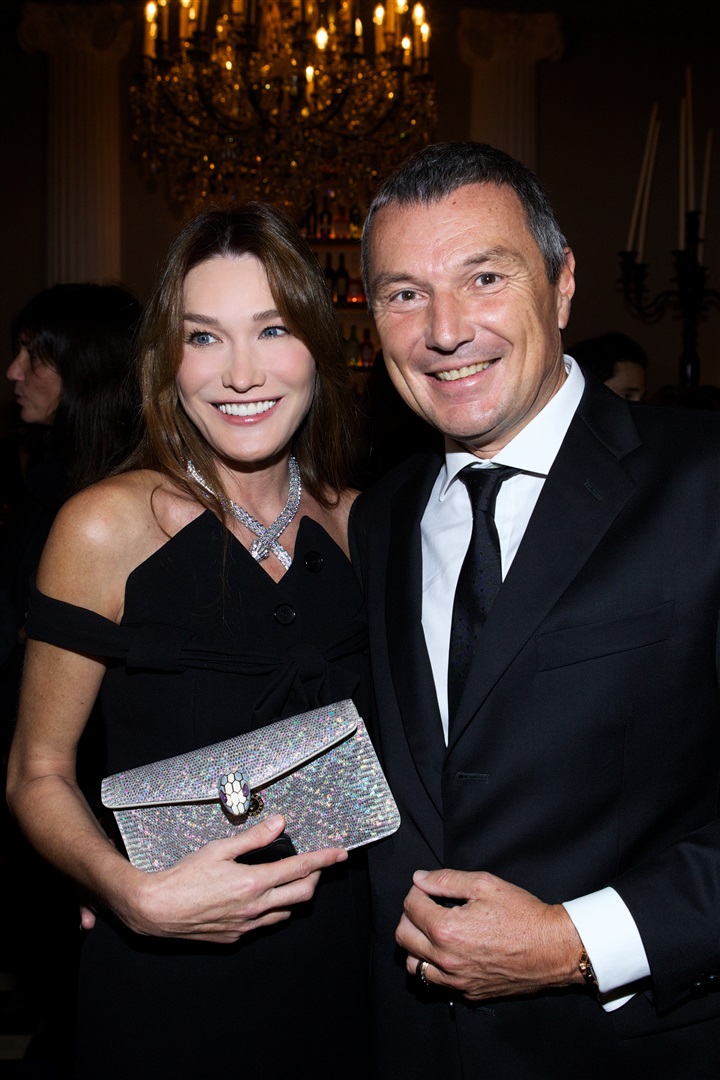Carla Bruni ve  Emmanuelle Alt'ın düzenlediği Bulgari daveti.