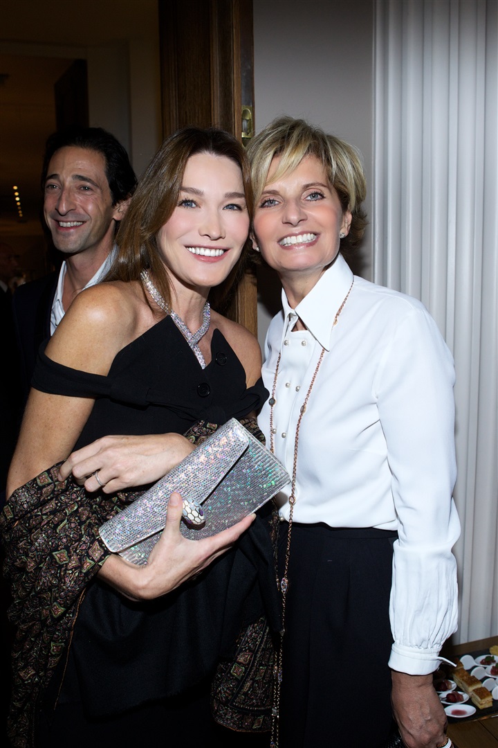 Carla Bruni ve  Emmanuelle Alt'ın düzenlediği Bulgari daveti.
