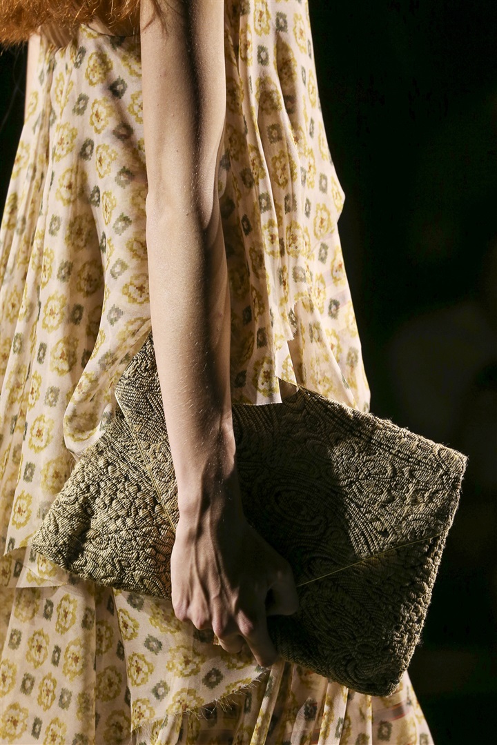 Dries Van Noten 2015 İlkbahar/Yaz Detay