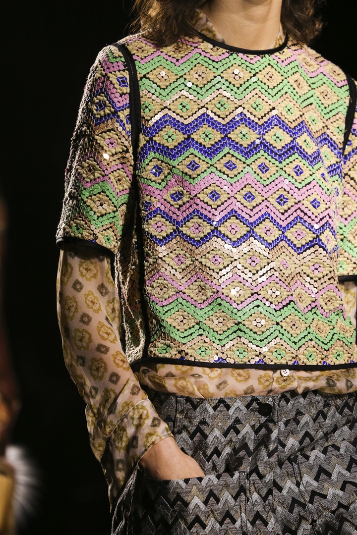 Dries Van Noten 2015 İlkbahar/Yaz Detay