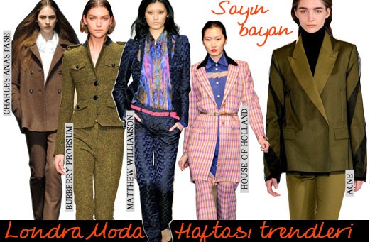 Londra Moda Haftası trendleri