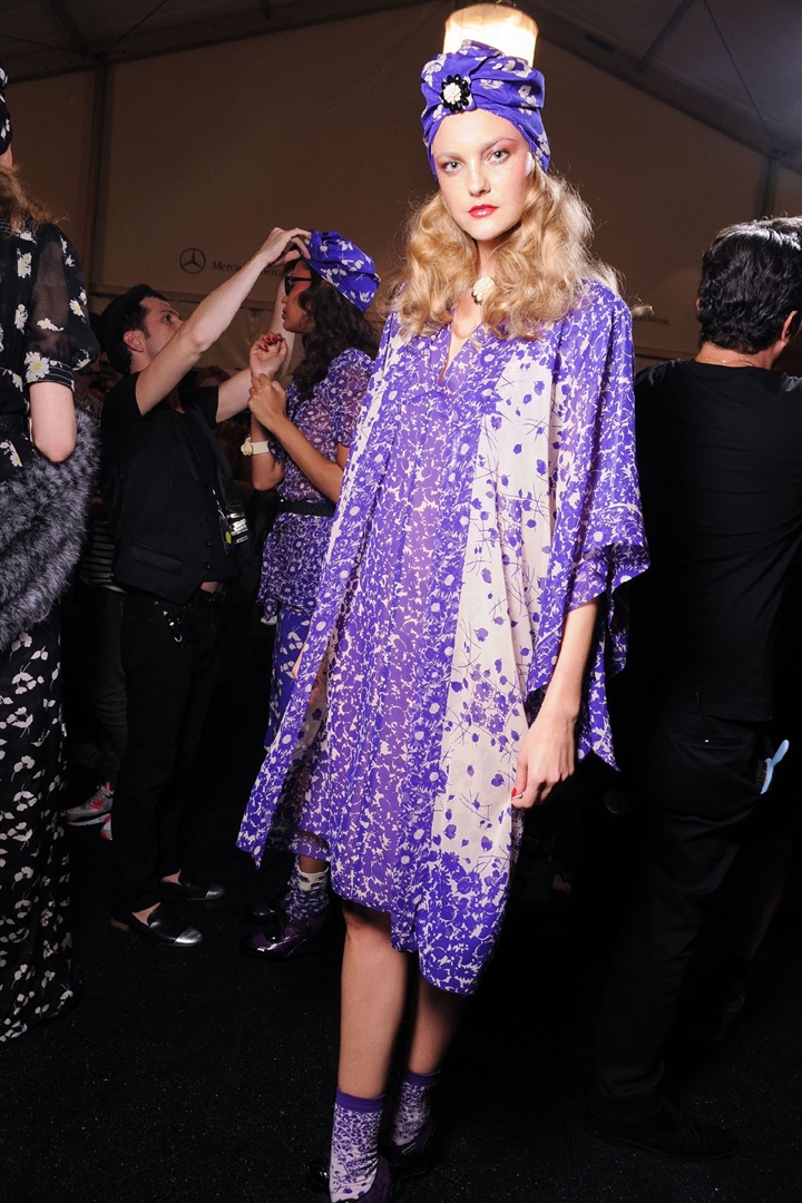 Anna Sui 2012 İlkbahar/Yaz Çekim Arkası