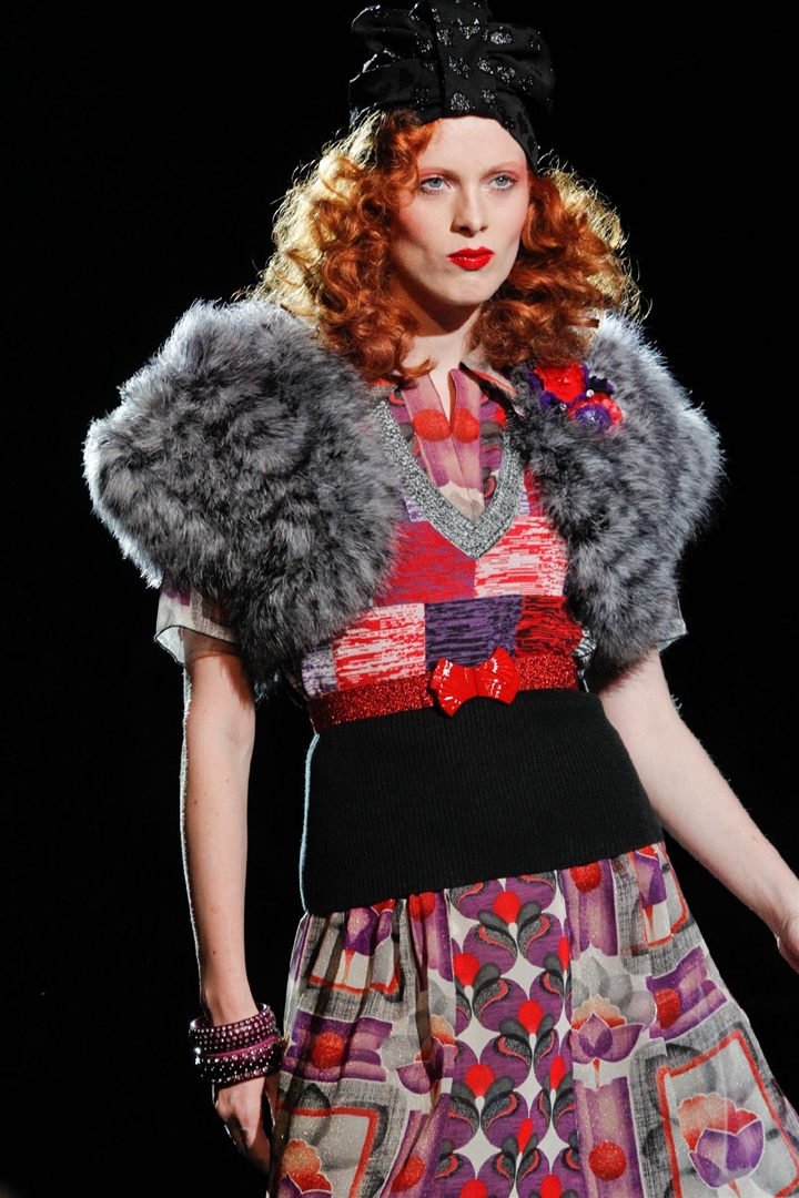 Anna Sui 2012 İlkbahar/Yaz Detay