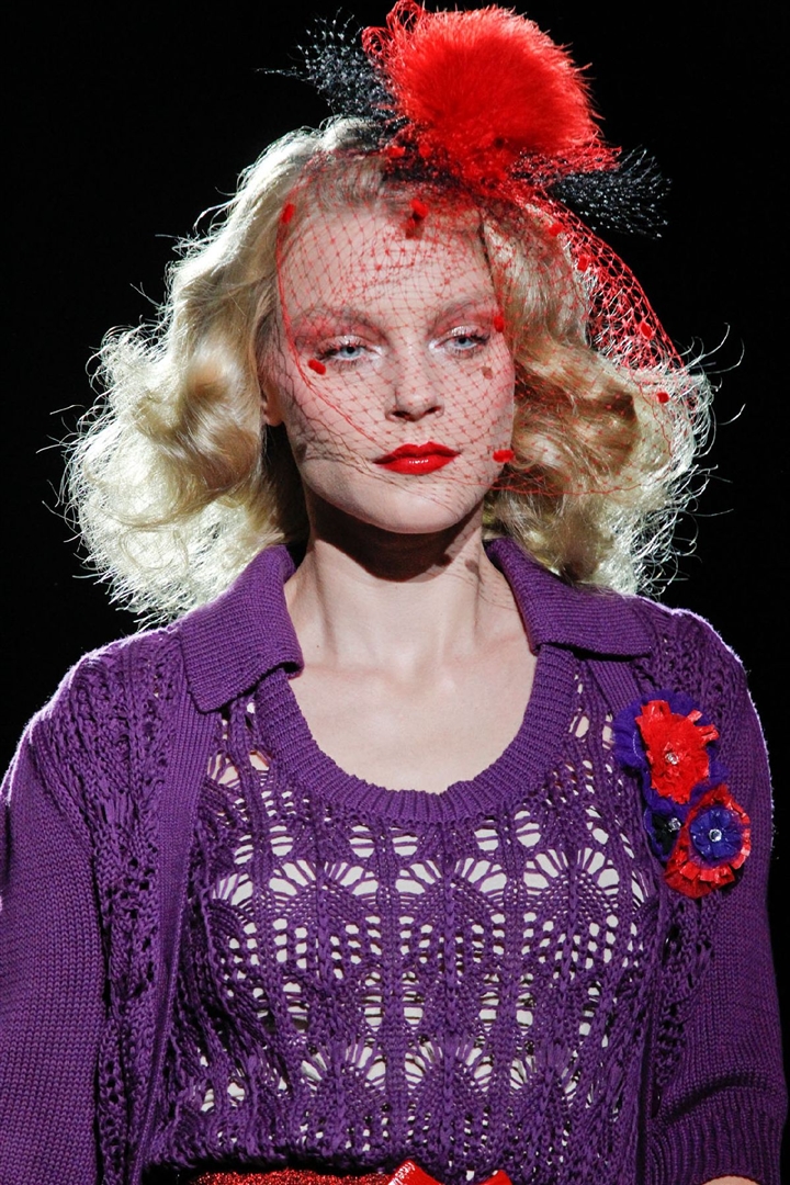 Anna Sui 2012 İlkbahar/Yaz Detay