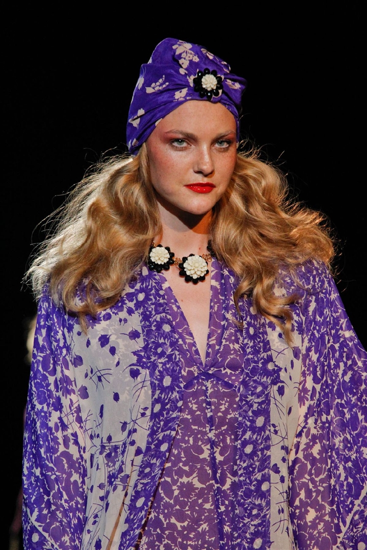 Anna Sui 2012 İlkbahar/Yaz Detay