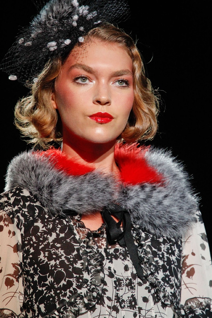 Anna Sui 2012 İlkbahar/Yaz Detay