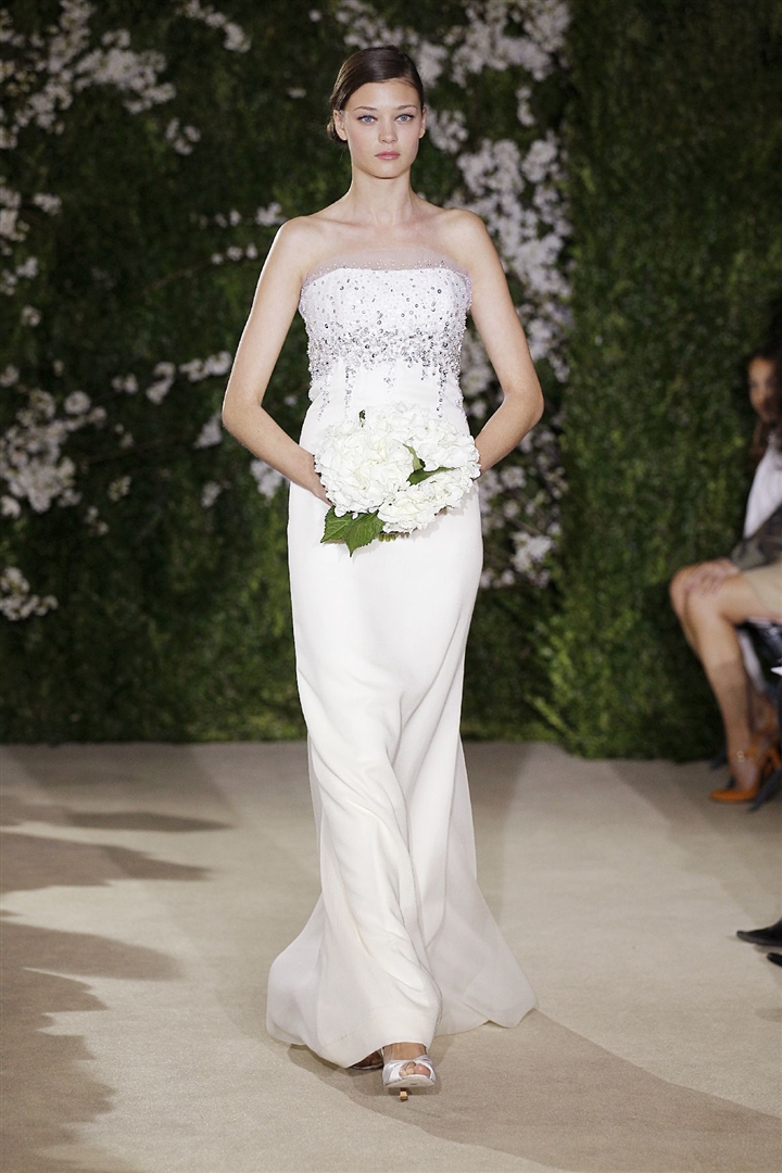 Carolina Herrera 2012 İlkbahar/Yaz Gelinlik