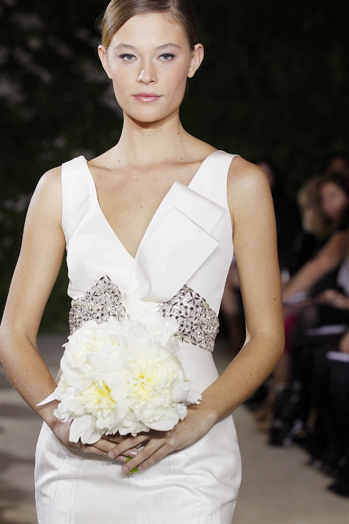 Carolina Herrera 2012 İlkbahar/Yaz Gelinlik Detay