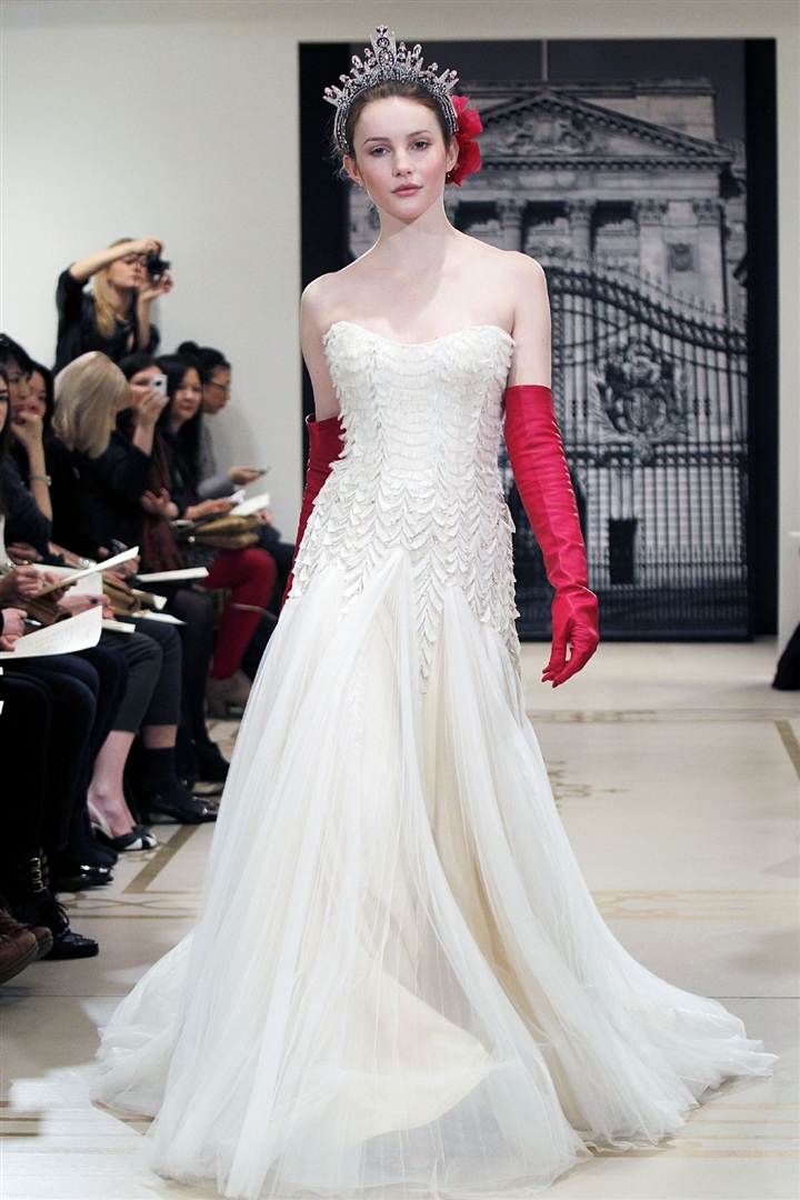 Reem Acra 2012 İlkbahar/Yaz Gelinlik