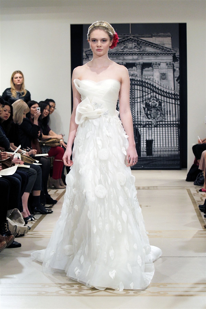 Reem Acra 2012 İlkbahar/Yaz Gelinlik