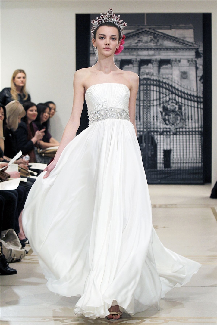 Reem Acra 2012 İlkbahar/Yaz Gelinlik