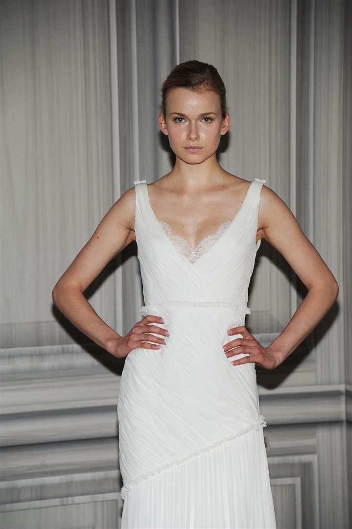 Monique Lhuillier 2012 İlkbahar/Yaz Gelinlik Detay