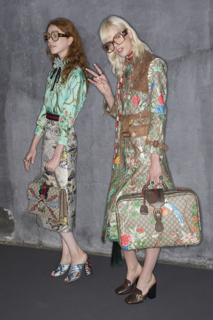 Gucci 2016 İlkbahar/Yaz Defile Arkası