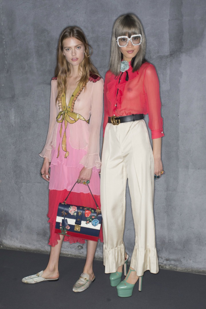 Gucci 2016 İlkbahar/Yaz Defile Arkası