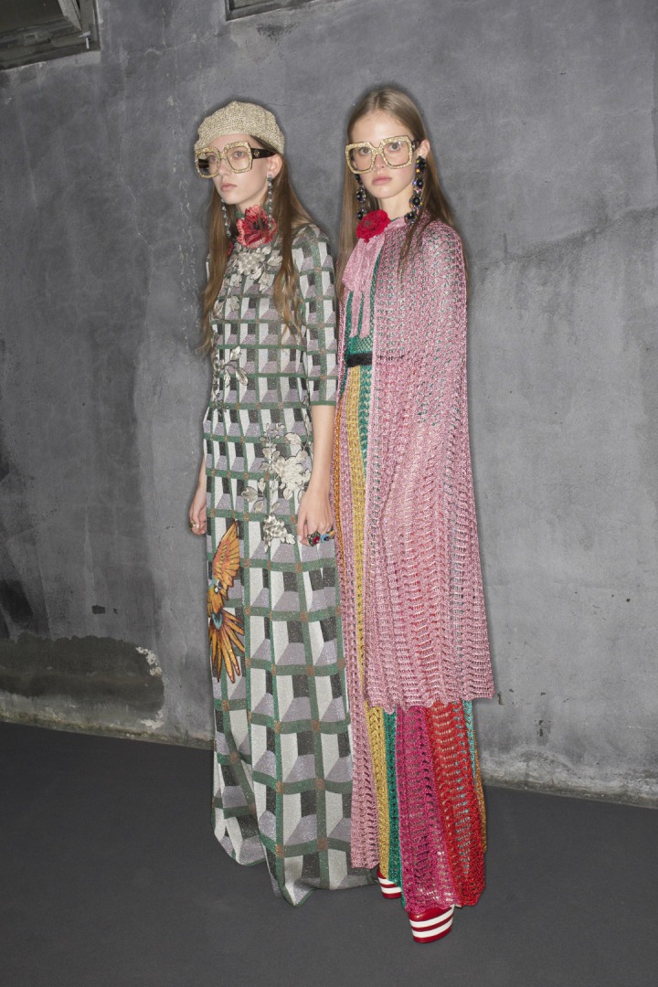 Gucci 2016 İlkbahar/Yaz Defile Arkası