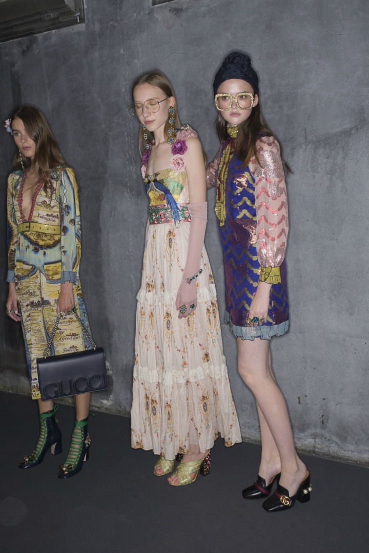 Gucci 2016 İlkbahar/Yaz Defile Arkası