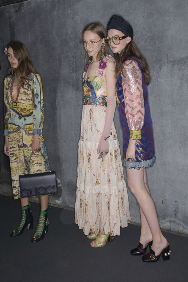 Gucci 2016 İlkbahar/Yaz Defile Arkası