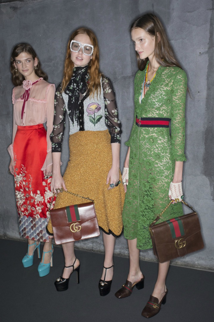 Gucci 2016 İlkbahar/Yaz Defile Arkası