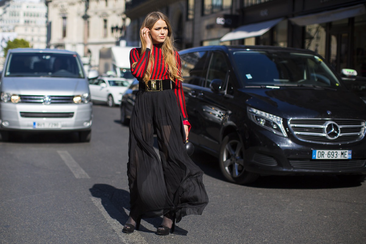 Blogger Kristina Bazan, Paris ve Milan Moda Haftaları'nda.